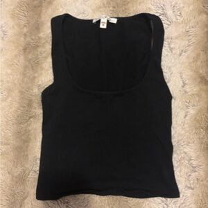 Express XS cropped black tank